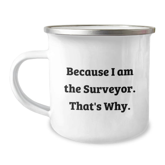 Surveyor Camping Mug Gift for Him - A Motivational Keepsake - Image 1