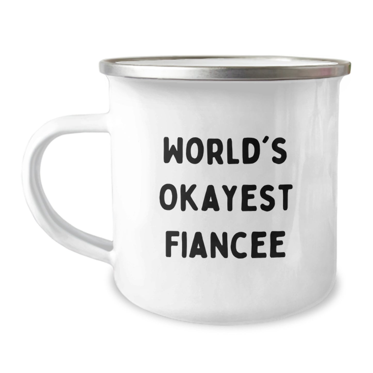 Birthday Gift for Her Fiancee Camping Mug Present Keepsake Endearing - Image 1