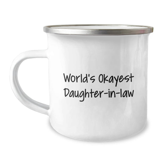 Daughter-in-Law Christmas Gift - World's Okayest Daughter-in-Law Camping - Image 1