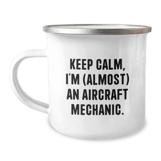Aircraft Mechanic Keepsake Camping Mug for Him Birthday Gift - Image 1