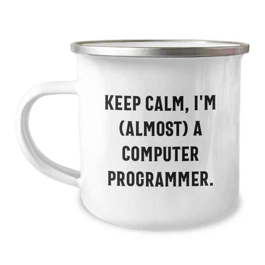 Computer Programmer Keepsake Camping Mug for Him Birthday Gift - Image 1
