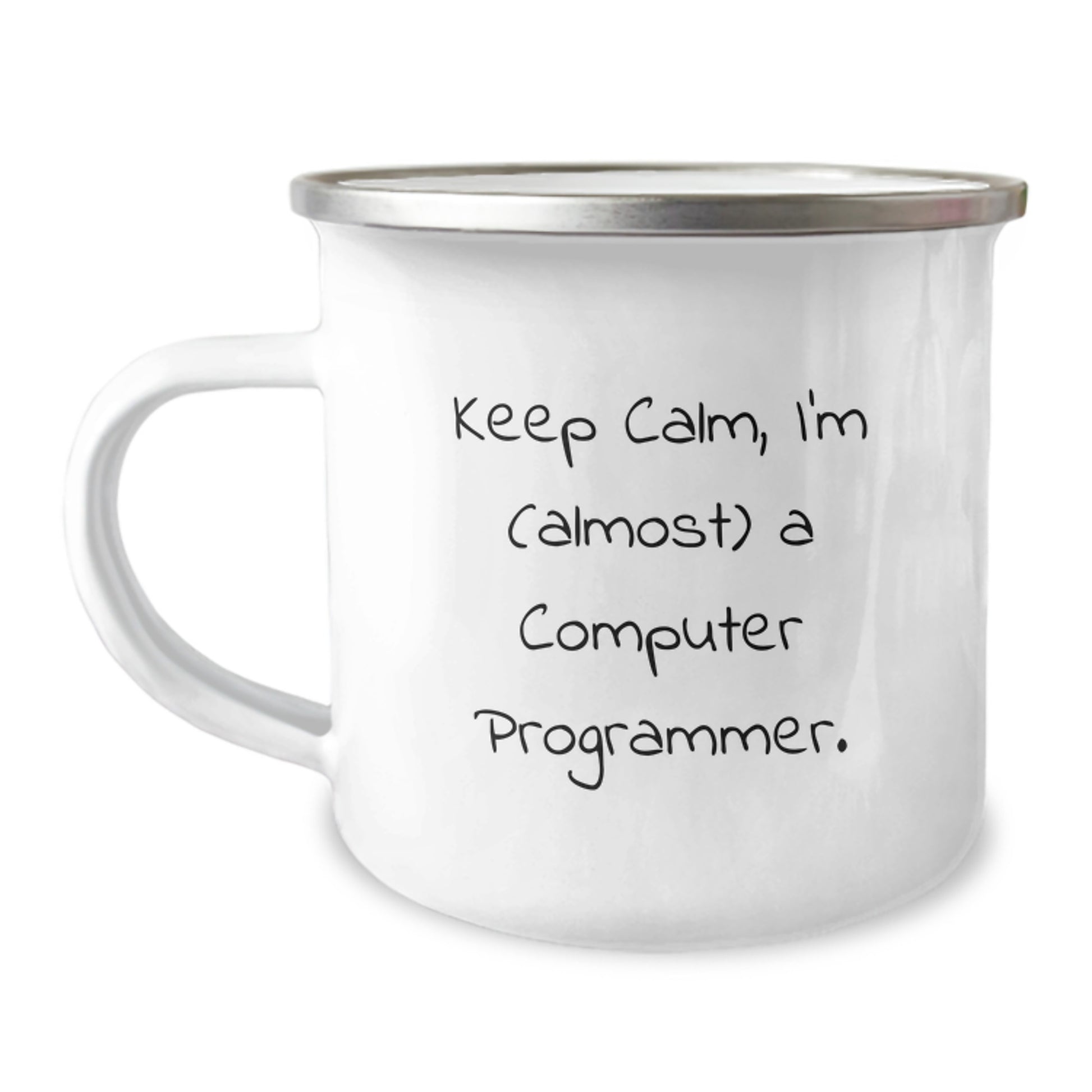 Birthday Gift for Her Keep Calm, I'm (Almost) A Computer Programmer Mug - Image 1