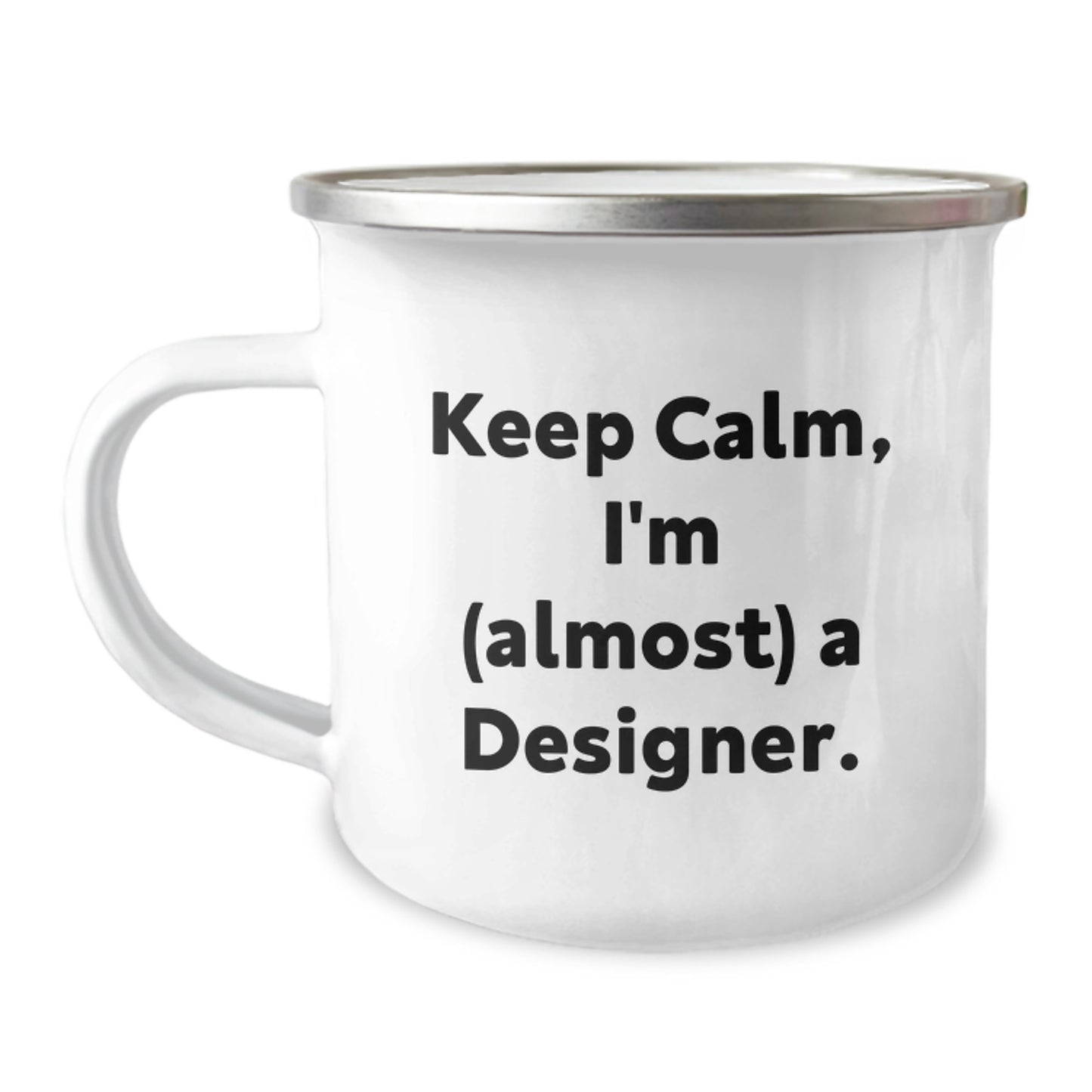 Designer Novelty Camping Mug for Friends Keep Calm Birthday Gift - Image 1