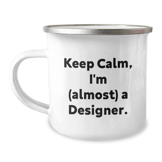 Designer Novelty Camping Mug for Friends Keep Calm Birthday Gift - Image 1