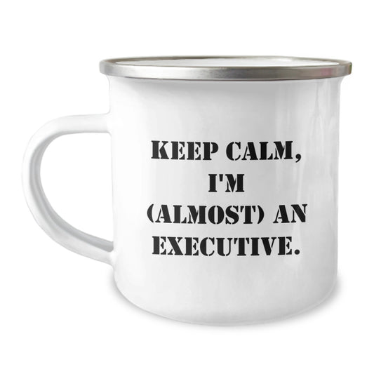 Executive Keepsake Camping Mug for Him Birthday Gift - Keep Calm, I'm an - Image 1
