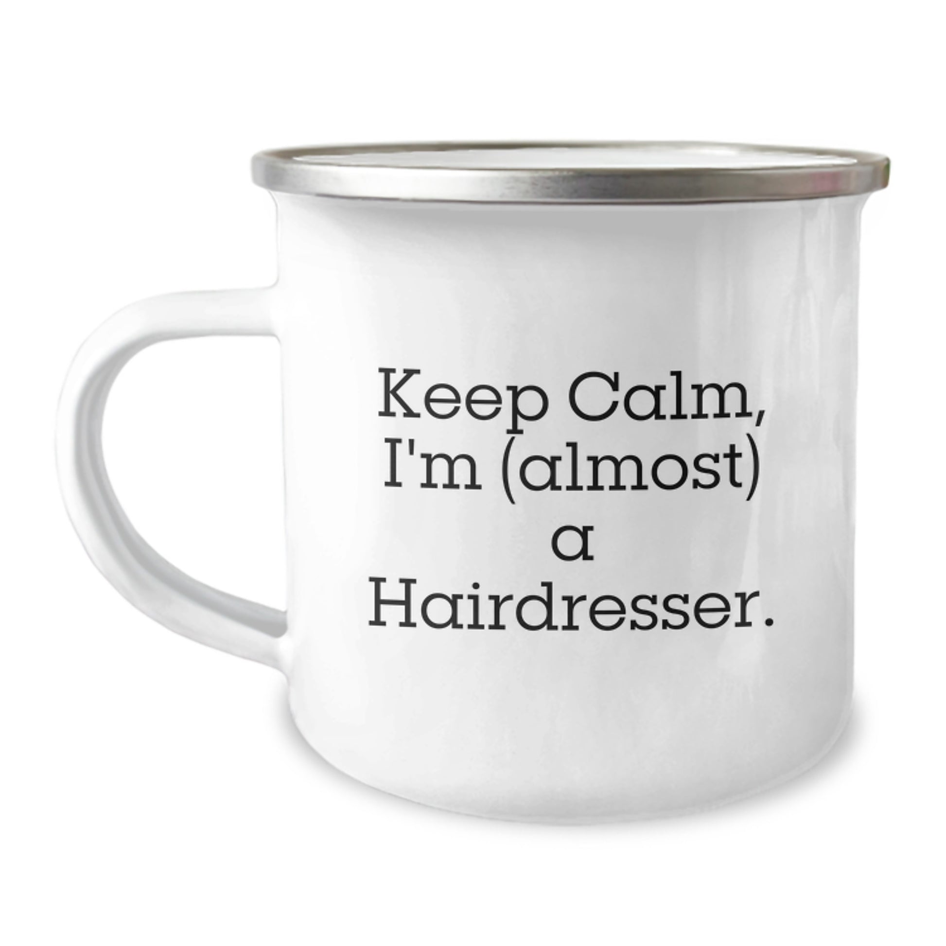 For Him Keepsake Birthday Gift Keep Calm, I'm (Almost) A Hairdresser Mug - Image 1