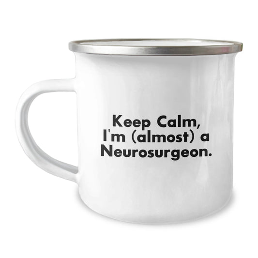 Funny Neurosurgeon Gifts for the Brainy Love of Your Life, Keep Calm I'm Almost a Neurosurgeon Valentine's Unique Gifts from Men to Family Friends or Coworkers - Image 1