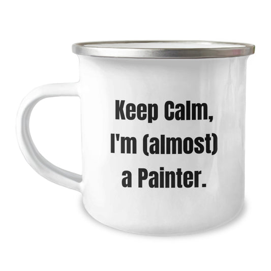 Stainless Painter Keepsake Camping Mug for Him Birthday Gift - Image 1