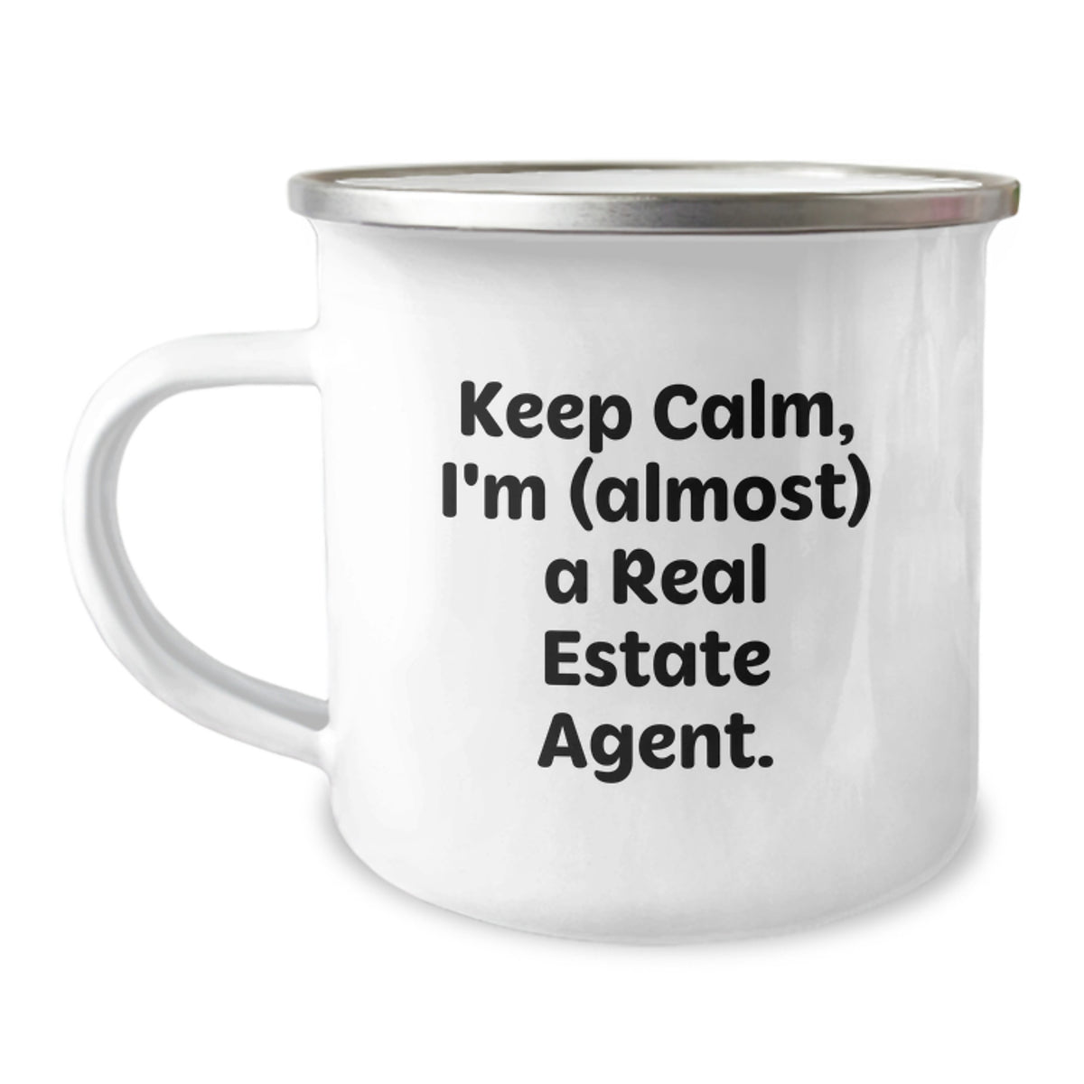 Real Estate Agent Gift for Him - Keep Calm, I'm (Almost) A Real Estate - Image 1