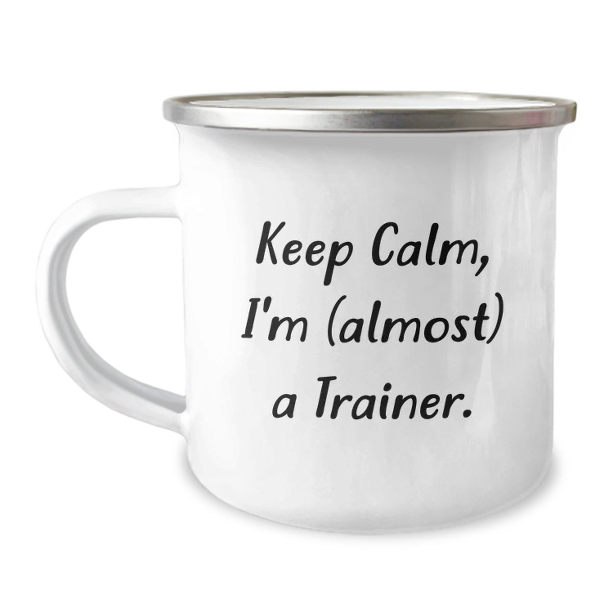 Trainer Gift for Him - Keep Calm, I'm (Almost) A Trainer Keepsake - Image 1