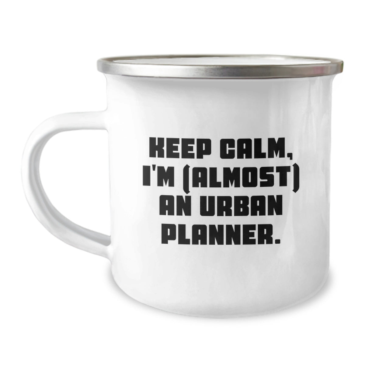 Keepsake Camping Mug Gift for Him - Keep Calm, I'm (almost) An Urban - Image 1