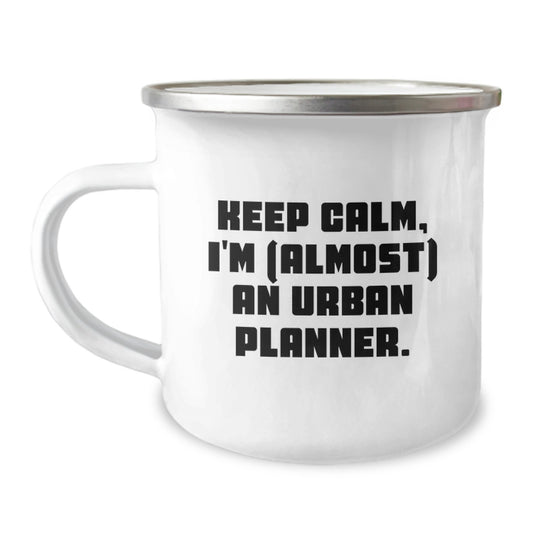 Keepsake Camping Mug Gift for Him - Keep Calm, I'm (almost) An Urban - Image 1