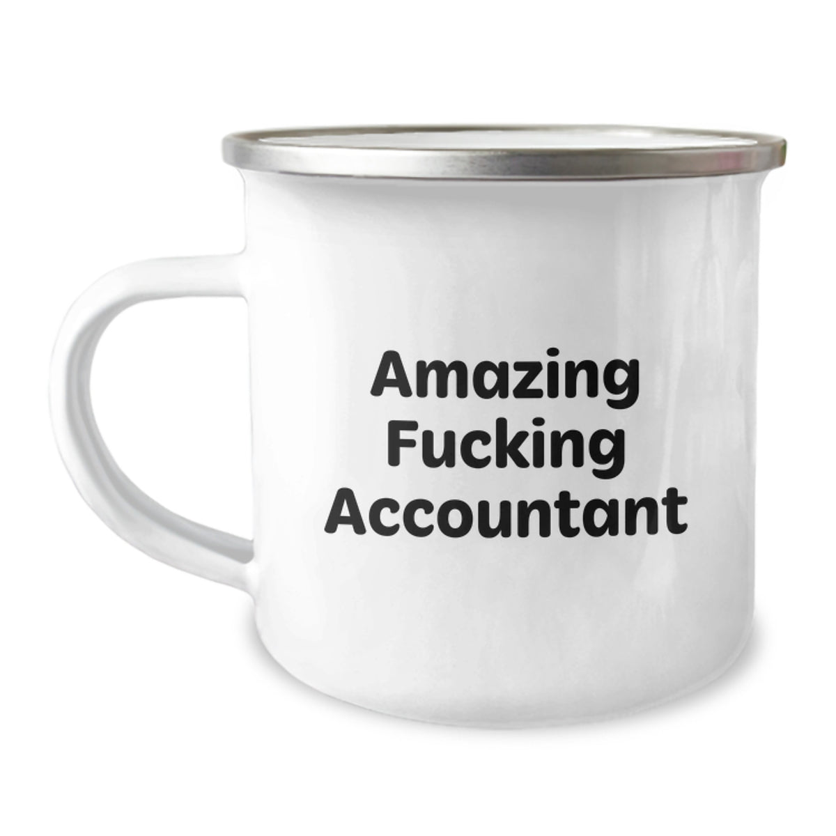 Christmas Gift for Her - Amazing Fucking Accountant Camping Mug Present - Image 1