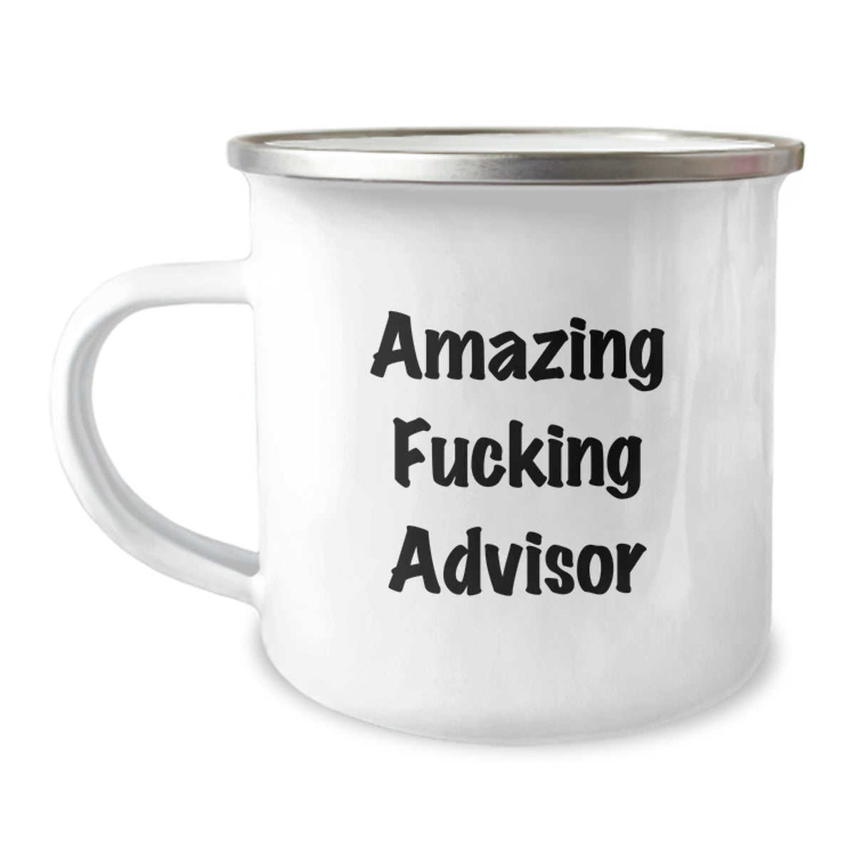 Advisor Keepsake Gift for Him - Amazing Fucking Advisor Camping Mug - Image 1