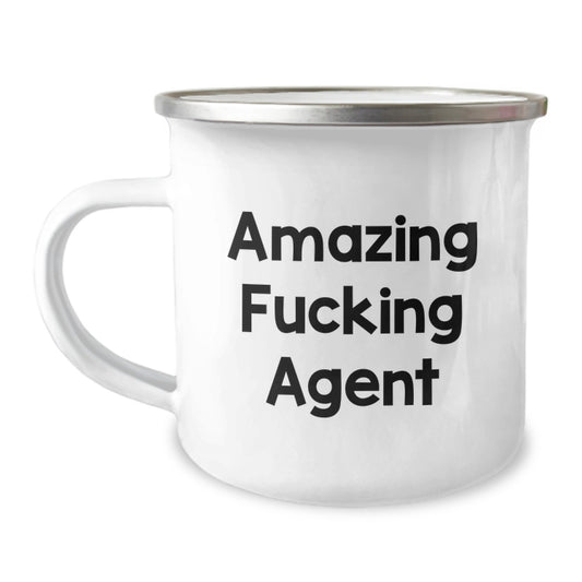 Agent Keepsake Camping Mug for Him Stainless Steel Christmas Gift - Image 1