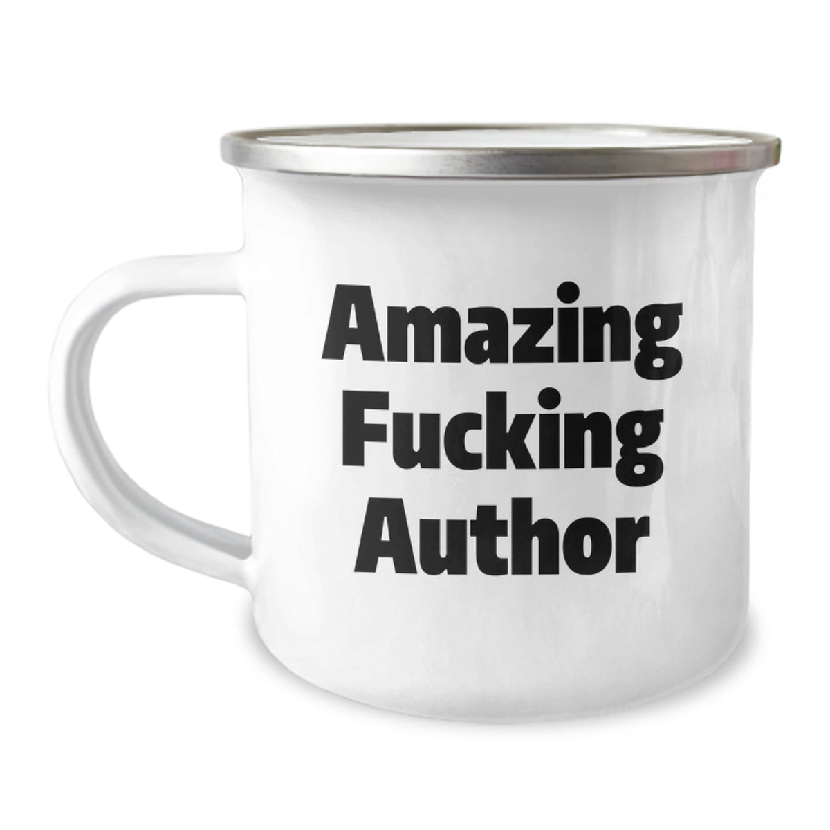 Author Gift for Him - Amazing Fucking Author Camping Mug Keepsake - Image 1