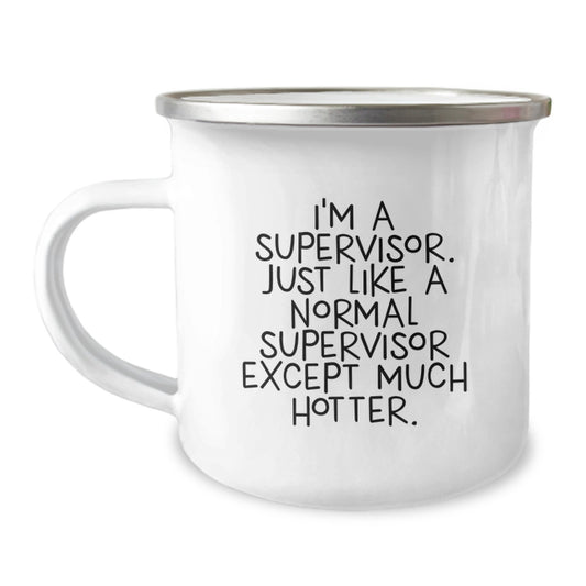 Humorous Supervisor Gifts for Christmas - Funny Supervisor Mug for Coworkers, Friends, or Family, Great Camping Mug with Quote - Image 1
