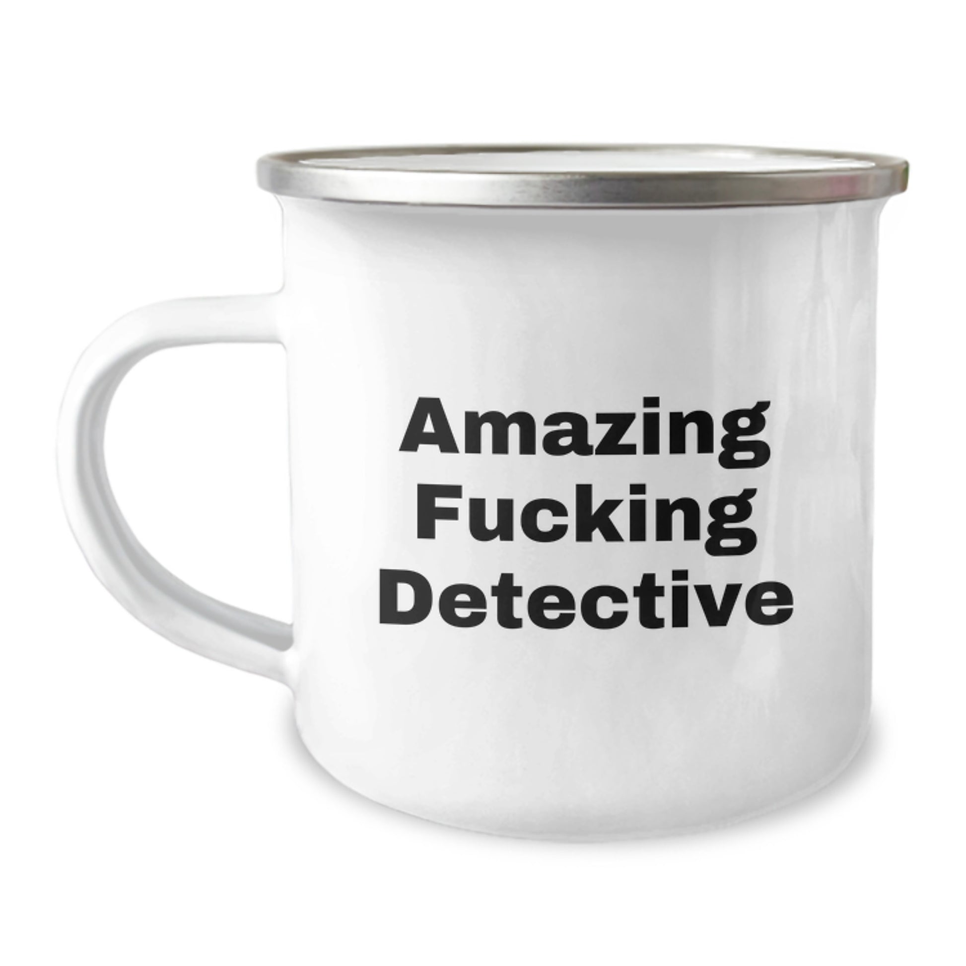 Amazing Funny Detective Gifts from Friends for Detective Birthday Unique Camping Mug - Image 1
