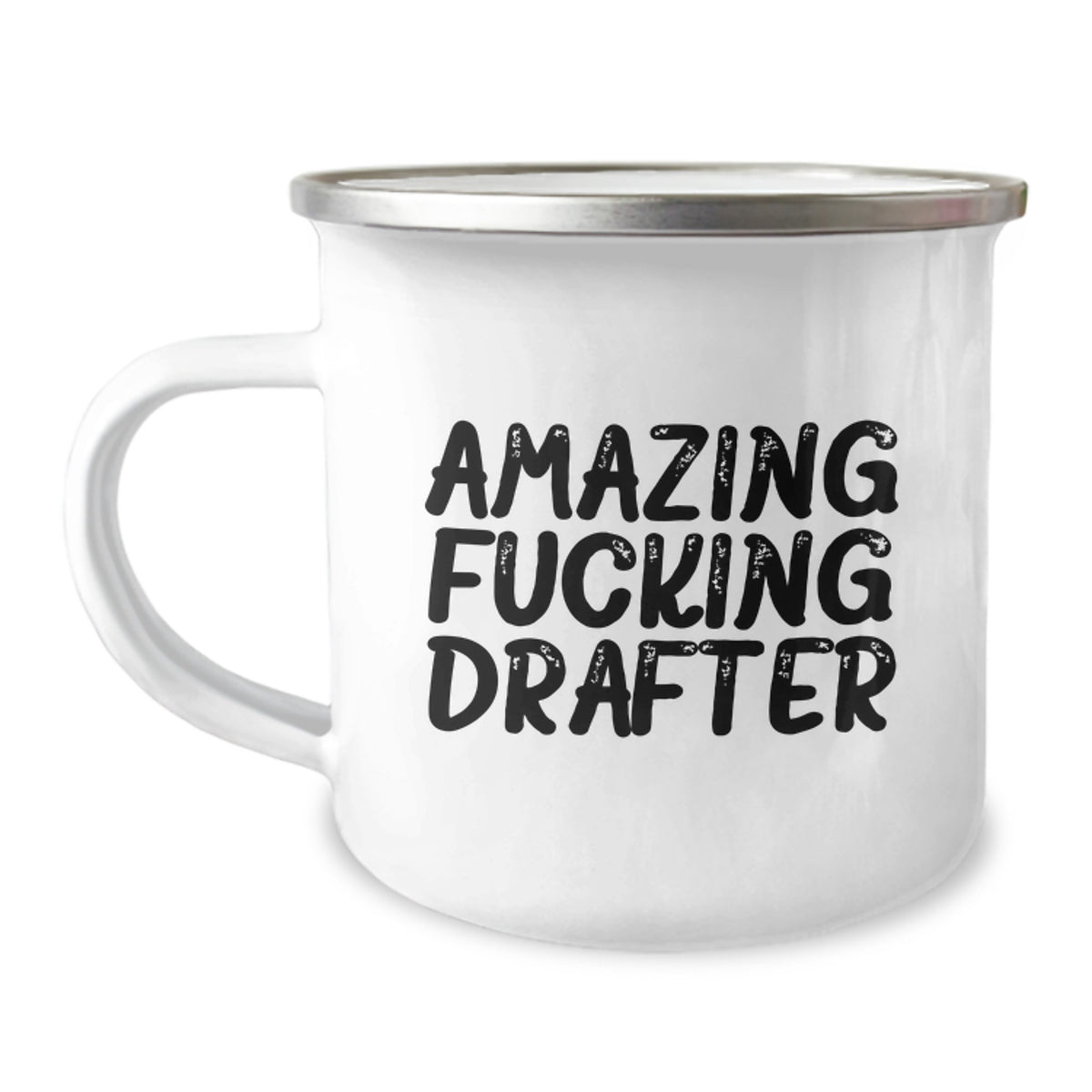Amazing Fucking Drafter Camping Mug Gift for Him - A Drafter Keepsake - Image 1