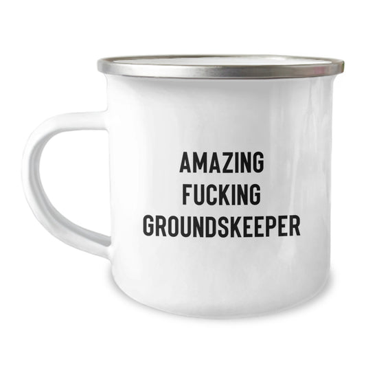 Funny groundskeeper Gifts for Men - Camping Mug with Amazing Quote - Gifts from Friends and Family for Birthday - Image 1