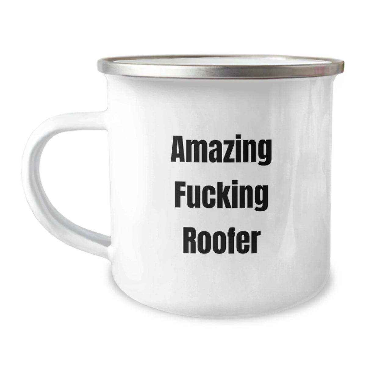 Witty Camping Mug Gift for Friends - Amazing Fucking Roofer Novelty - Image 1