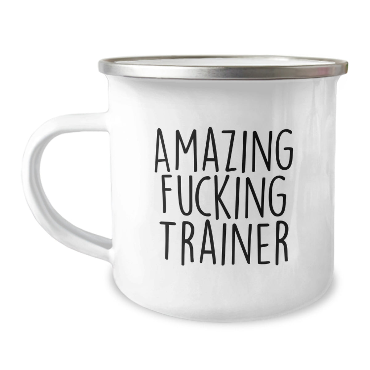 Trainer Gift for Him - Amazing Fucking Trainer Keepsake Camping Mug - Image 1