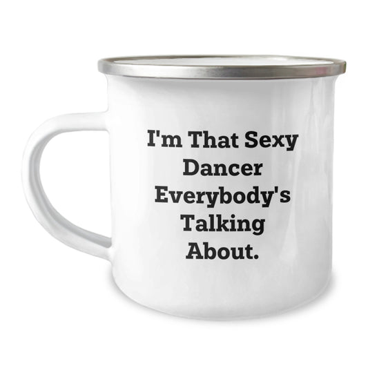 Christmas Gift for Her - Sexy Dancer Present Camping Mug - Image 1