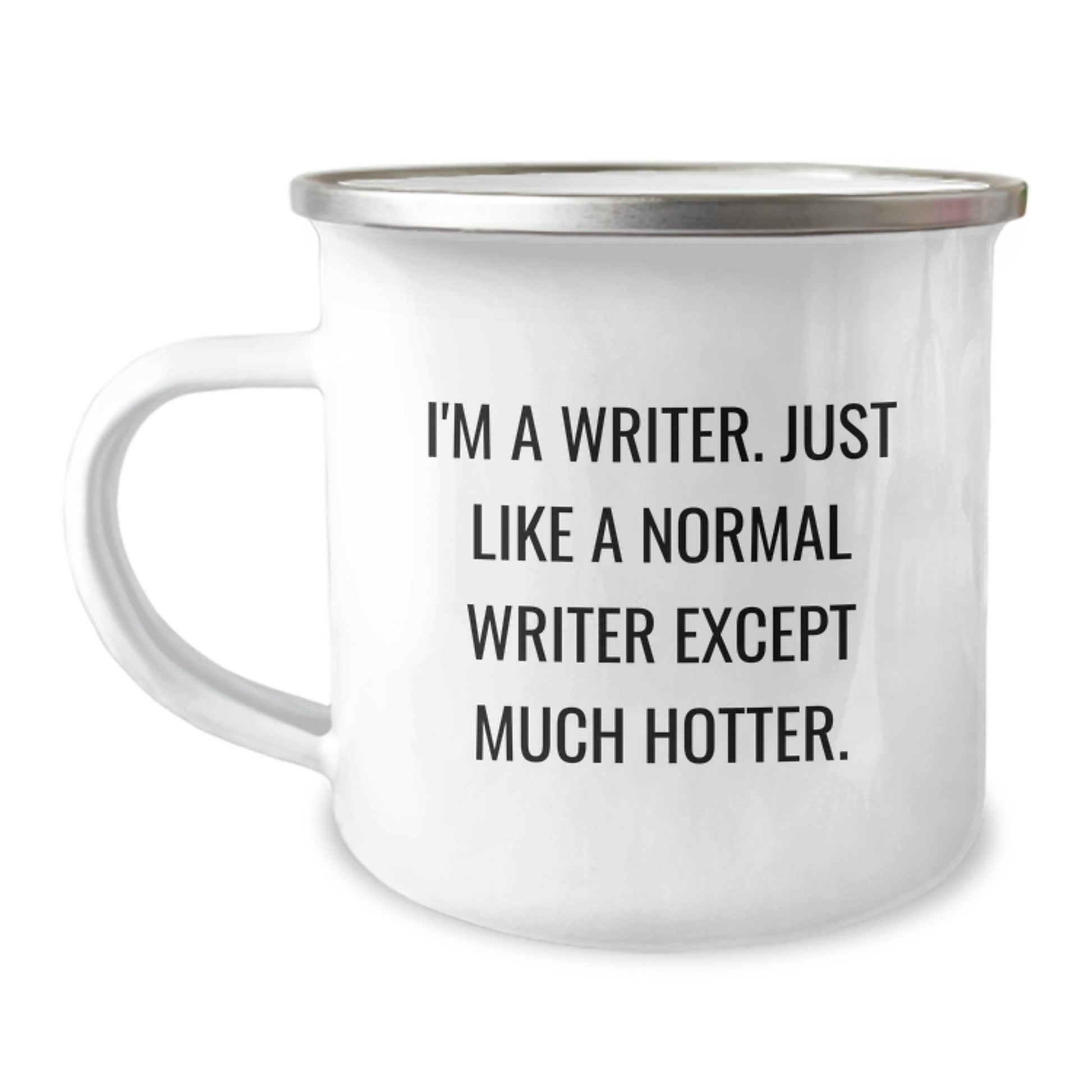 Funny Writer Gifts for Men - Writer Camping Mug for Christmas Unique Presents, Gifts from Family to Friends - Image 1