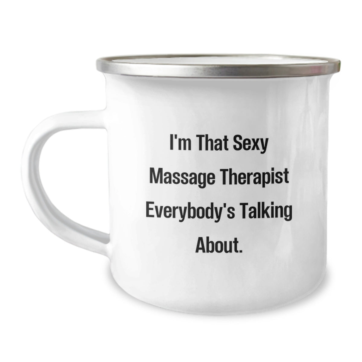 Massage Therapist Gift for Him - A Playful Keepsake Camping Mug - Image 1