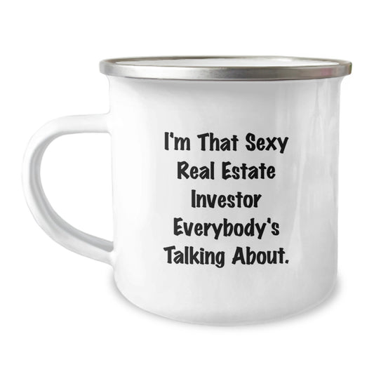 Real Estate Investor Gift for Him - A Witty Keepsake Camping Mug - Image 1