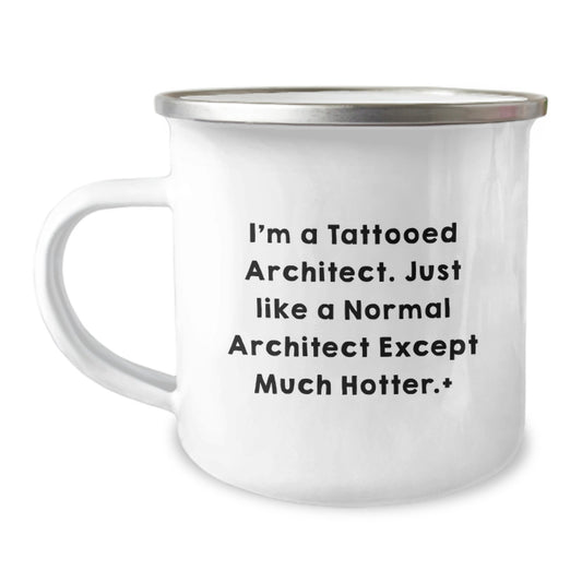 Architect Gift for Him A Playful Keepsake Mug for a Tattooed Architect - Image 1