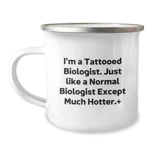 Funny Biologist Gifts from Friends, Unique Camping Mug with Inspirational Quote, Perfect for Graduation - Gift for Biologist Men - Image 1