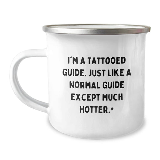 Guide Gift for Him A Playful Tattooed Guide Keepsake Camping Mug - Image 1