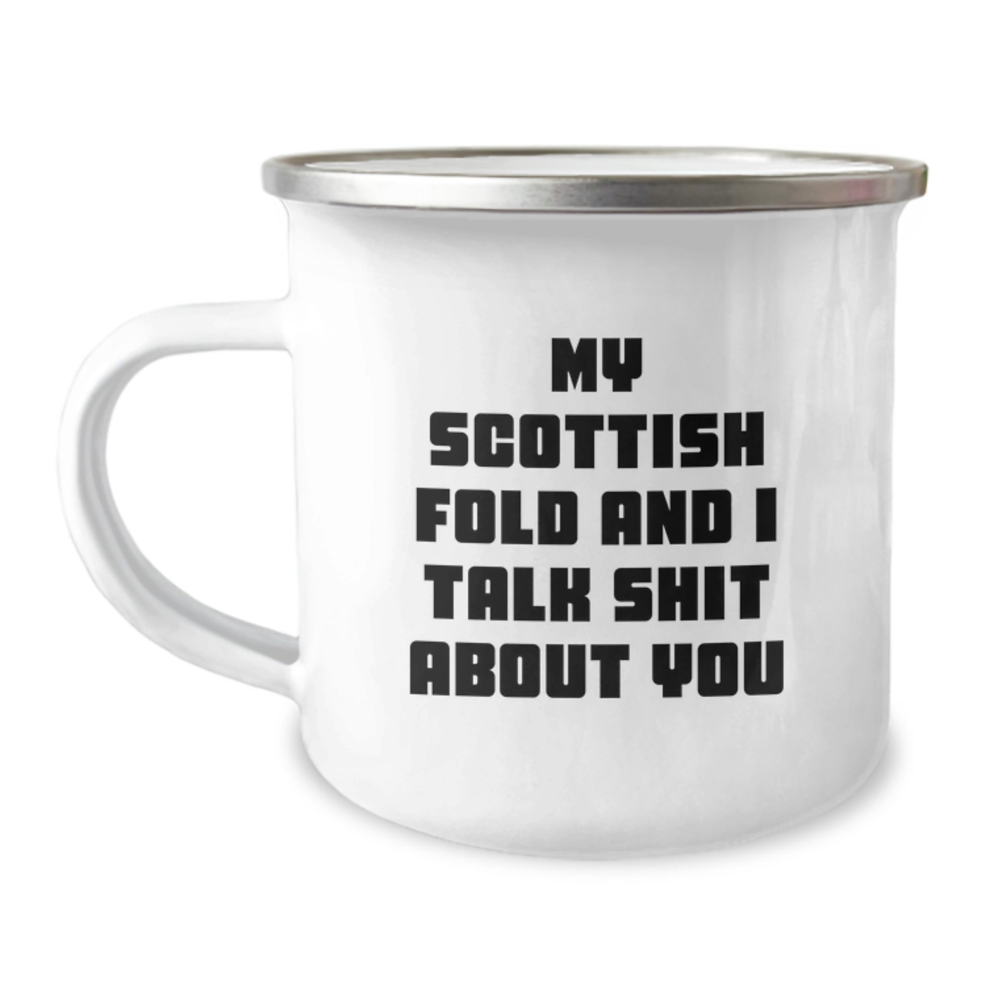 Funny Scottish Fold Cat Lover Gifts from Friends for Valentine's - Image 1