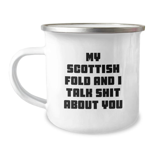 Funny Scottish Fold Cat Lover Gifts from Friends for Valentine's - Image 1