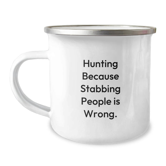 Hunting Keepsake Gift for Him - A Humorous Camping Mug - Image 1