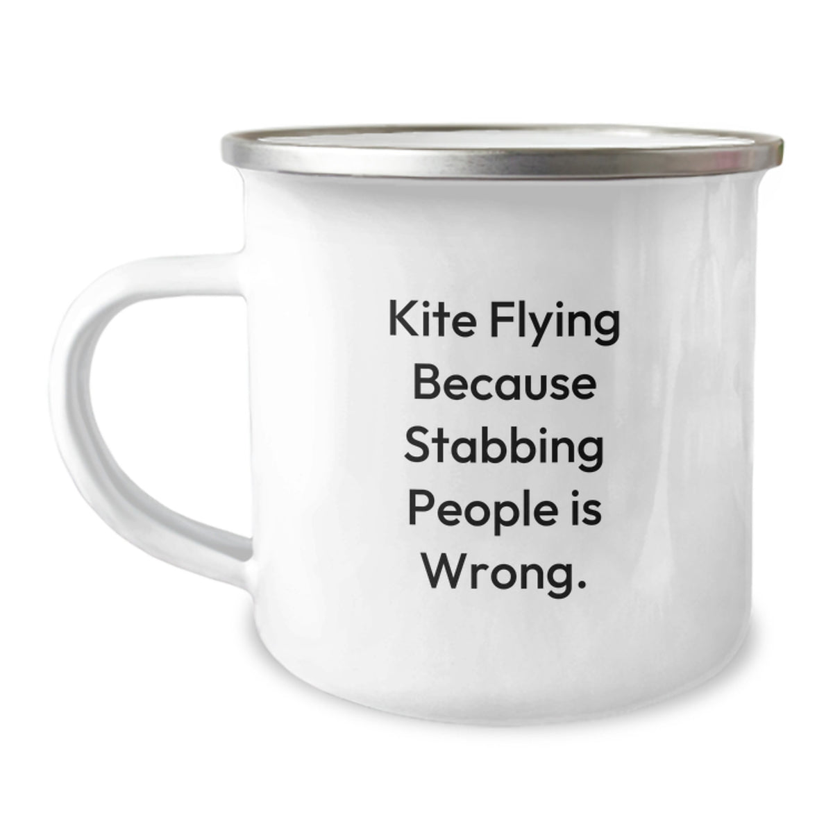 Christmas Gift for Her - Lighthearted Kite Flying Camping Mug Present - Image 1