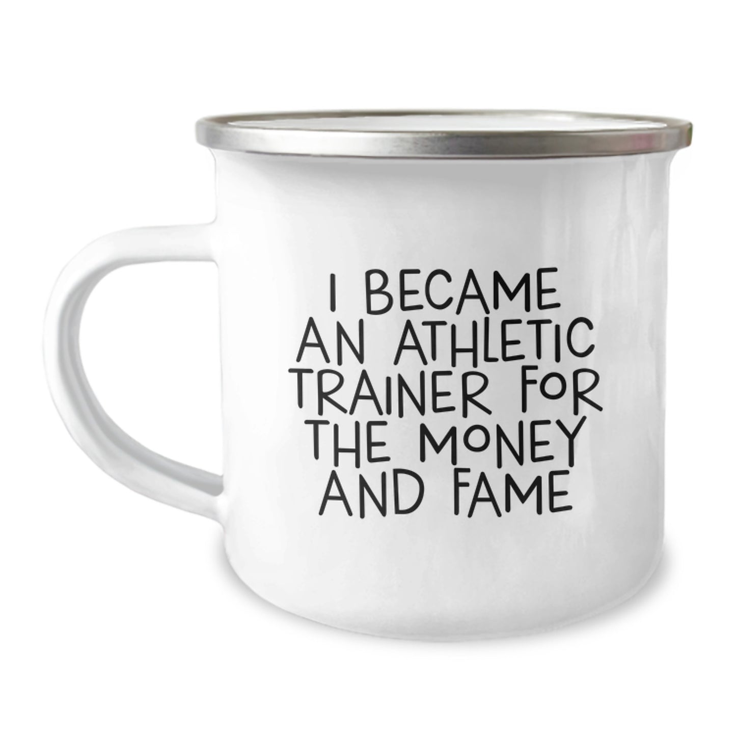 Funny Athletic Trainer Gifts for Men - 'I Became An Athletic Trainer For The Money And Fame' Christmas Unique Mugs for Athletic Trainer Friends - Image 1