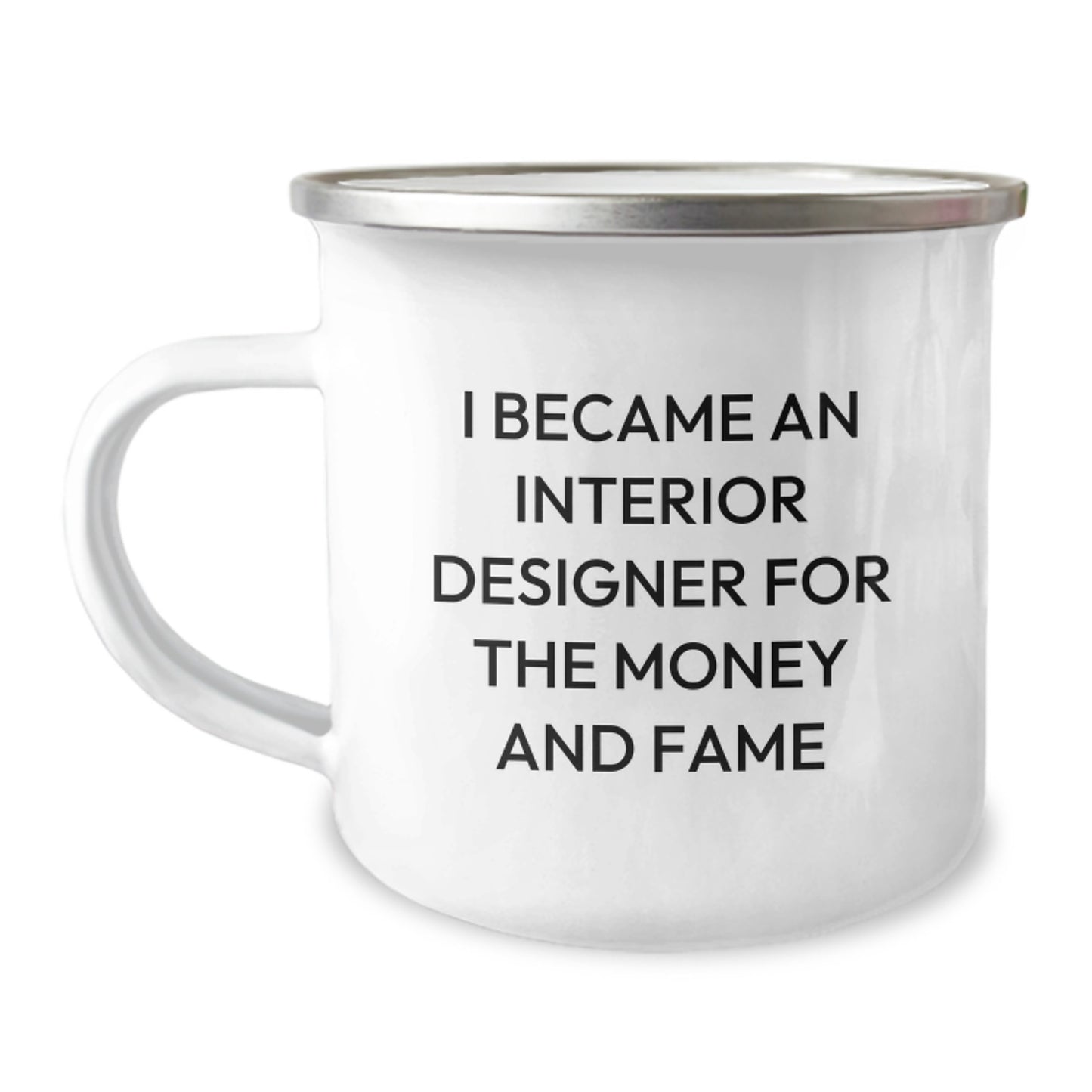Funny Quote Gift for Interior Designer Friends and Family, 'I Became An Interior Designer For The Money And Fame' Unique Graduation Gifts from Coworkers for Men Women - Image 1