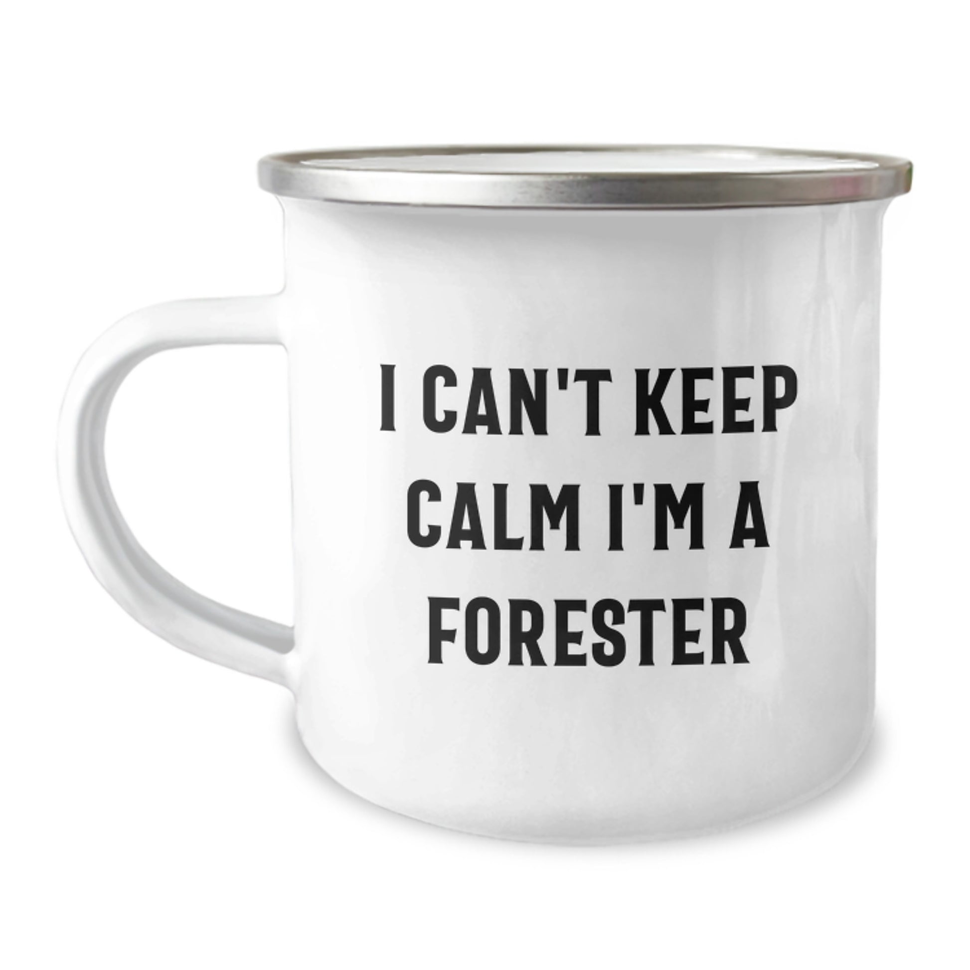 Funny Forester Gifts from Friends for Forester Men - Camping Mug for I Can't Keep Calm I'm A Forester Enthusiast on Christmas Unique Gifts - Image 1