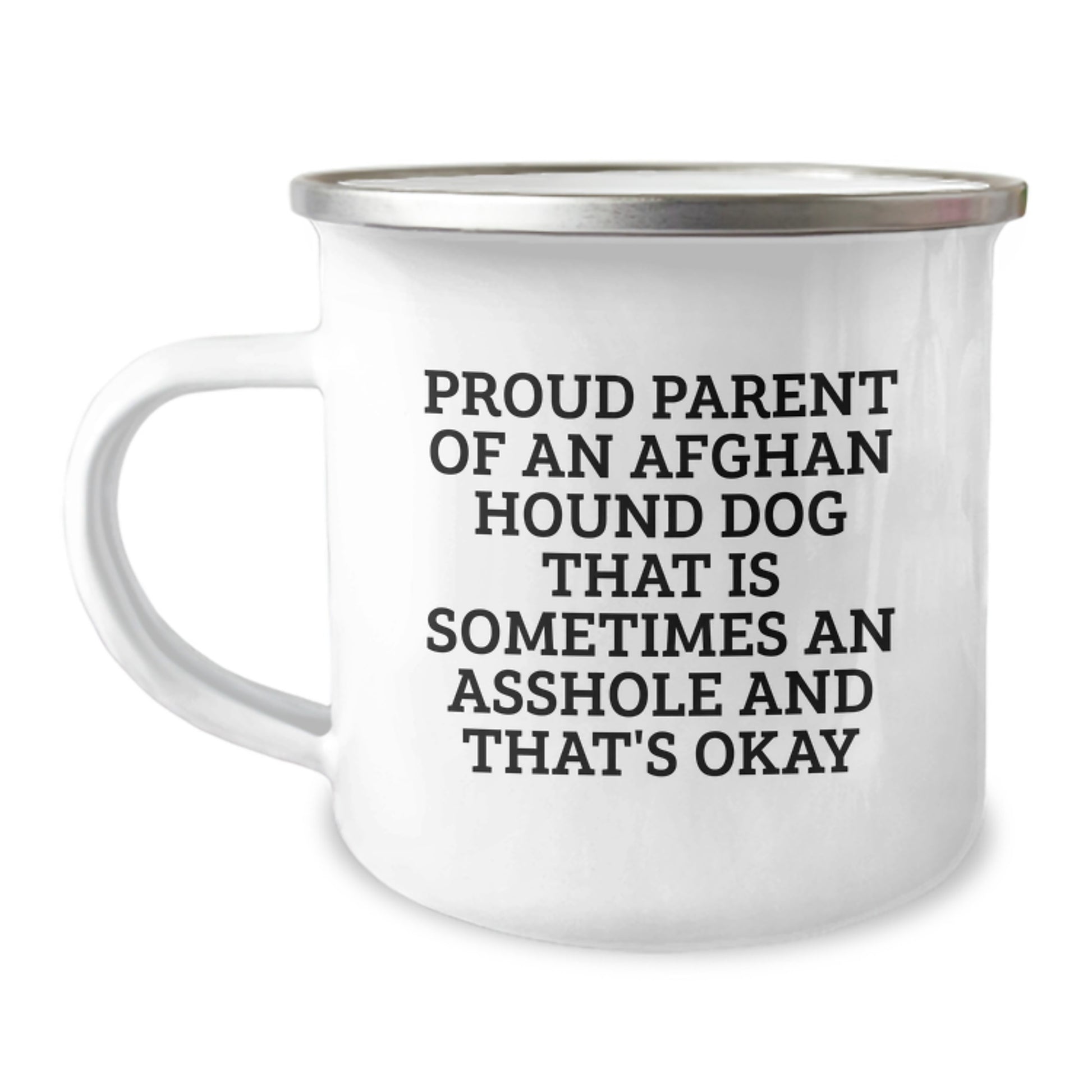 Afghan Hound Dog Camping Mugs Funny Quote Gift for Men Friends Family from Proud Owners - Image 1