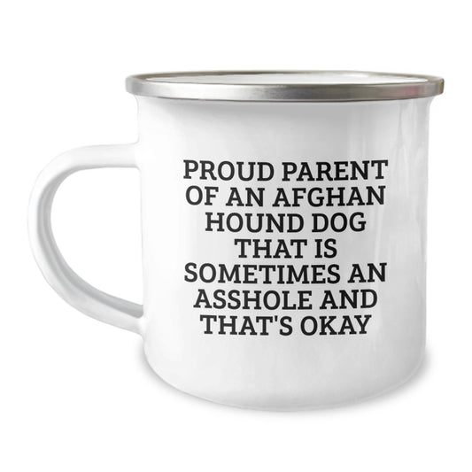 Afghan Hound Dog Camping Mugs Funny Quote Gift for Men Friends Family from Proud Owners - Image 1