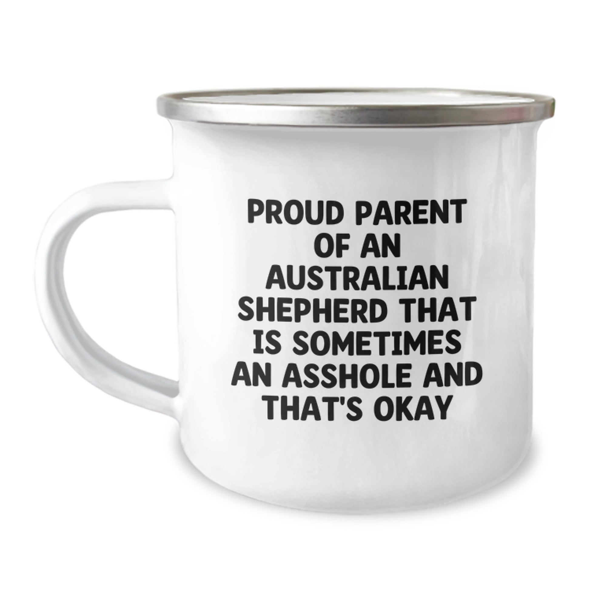 Gifts for Australian Shepherd Dog Lovers, Funny Camping Mug, Proud Parents Unconditional Love - Gifts from Family to Dad on Father's Day - Image 1