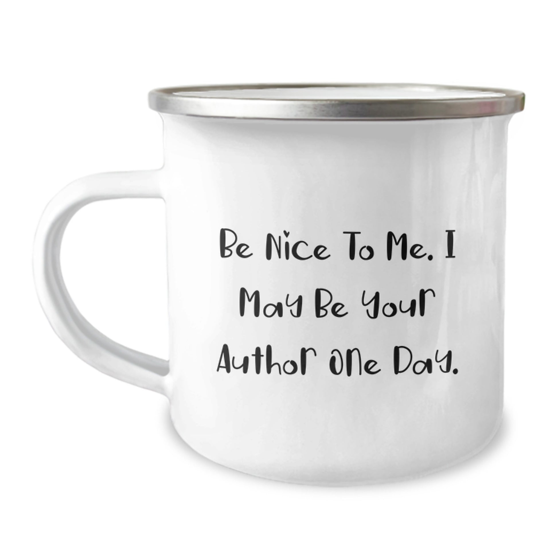 Funny Author Camping Mug Gifts from Men to Author Friends for Christmas - Image 1