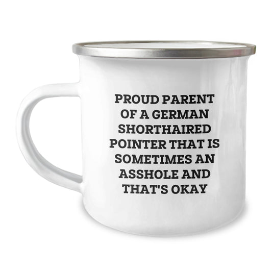 Funny German Shorthaired Pointer Dog Gifts for Men - Proud Parent Camping Mug Valentine's Unique - Image 1