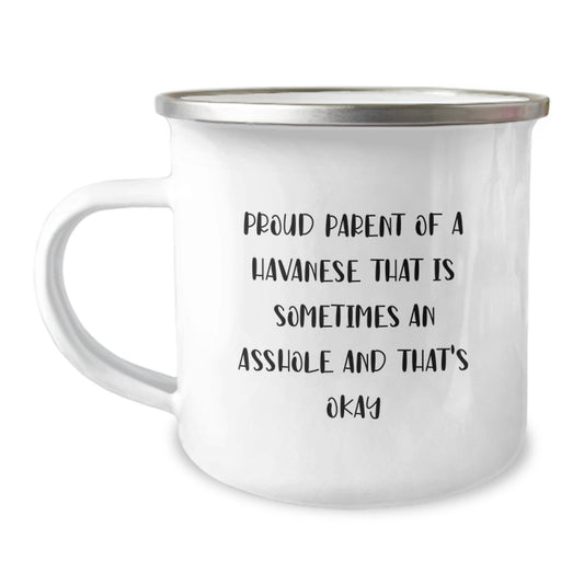 Havanese Dog Camping Mug - Funny Gifts for Proud Parents, Unique Birthday Unique Gifts for Men Women Friends Family - Image 1