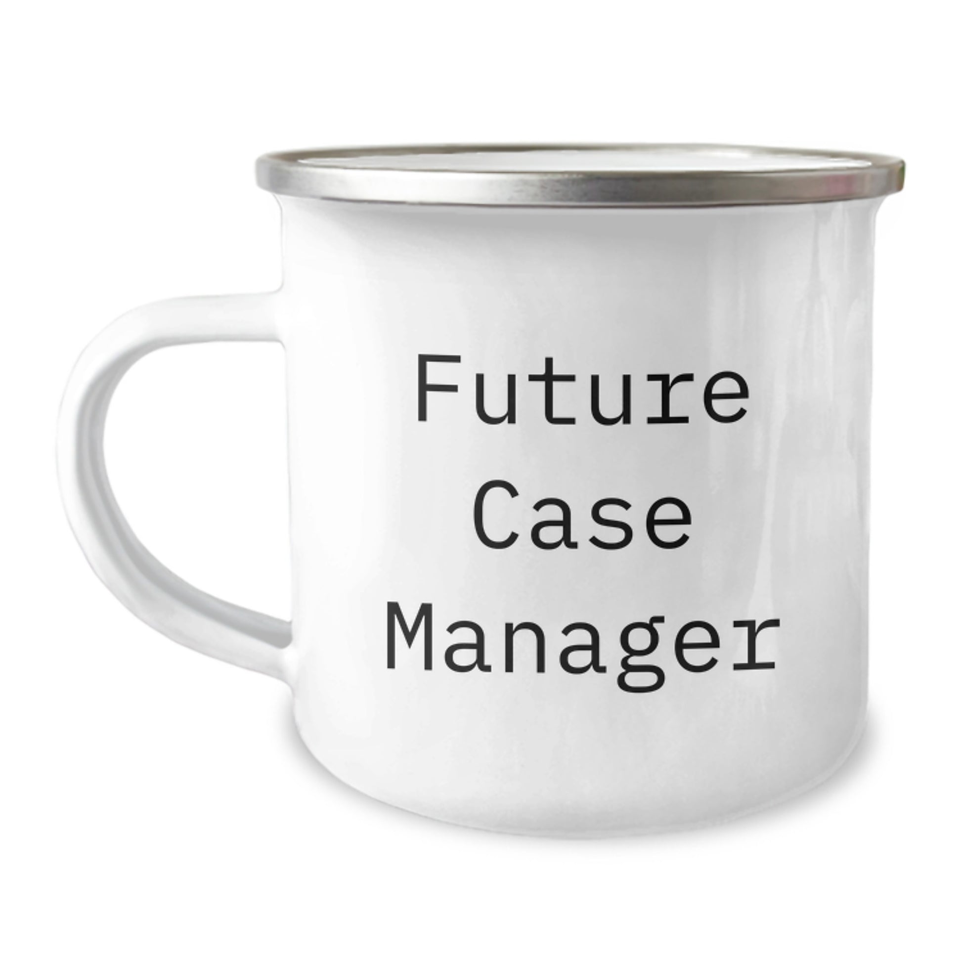 Funny Quote Gifts for Case Manager, Inspirational Camping Mug, Christmas Unique Gifts from Friends, Funny 'Future Case Manager' Mugs for Men - Image 1
