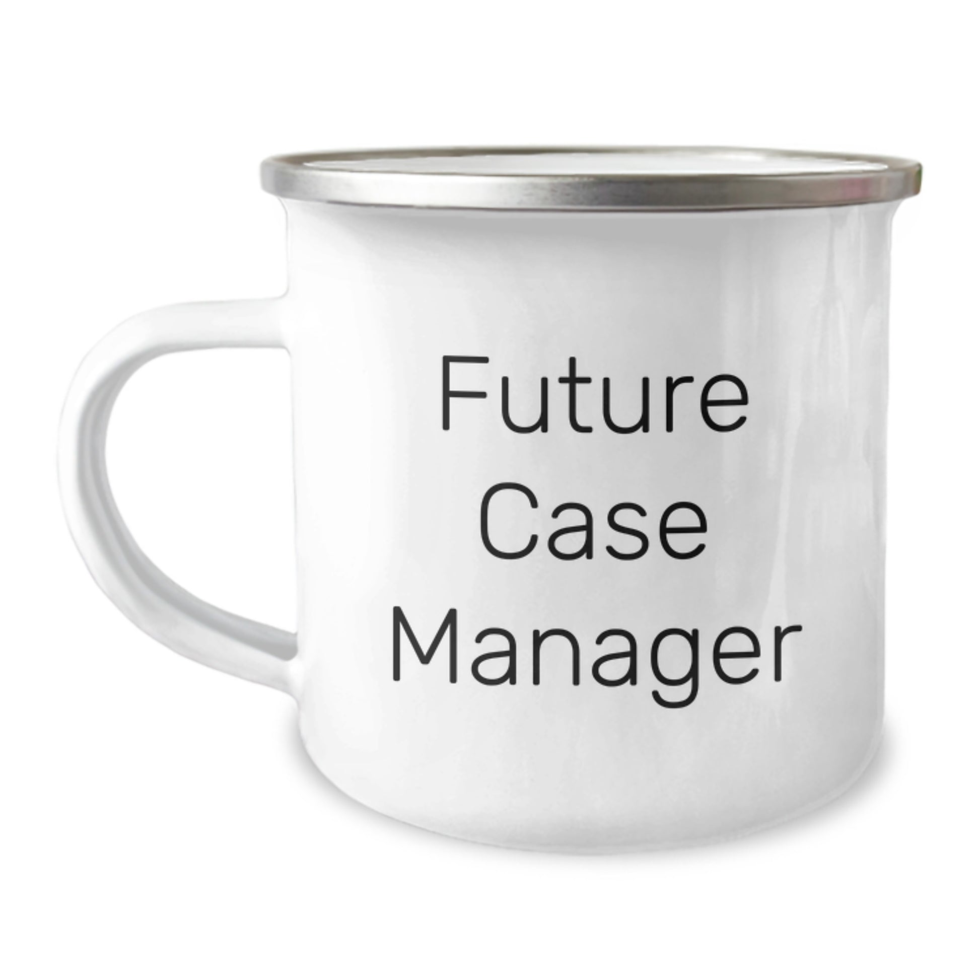Funny Gifts for Future Case Managers, Case Manager Christmas Unique Gifts, Stainless Steel Camping Mug - Image 1