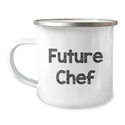 Funny Chef Camping Mug Gifts for Friends from Men, Unique Christmas Unique Gifts for Chef Friends, Future Chef Quote - Image 1