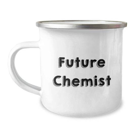 Funny Future Chemist Camping Mug Gifts from Family to Chemist Friend - Image 1
